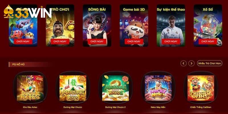 Các siêu phẩm game kinh điển hút khách nhất 33win